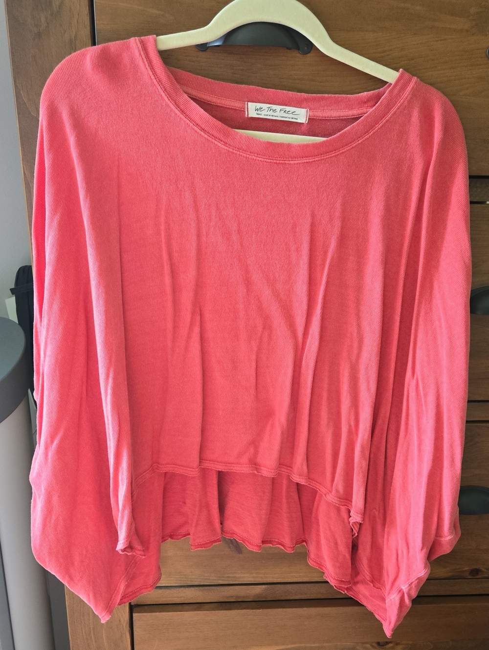 Free People - We The Free CC Washed Coral Tee